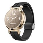 For Garmin Lily 2 14mm Kalebol Magnetic Buckle Silicone Strap(Black)