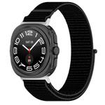 For Samsung Galaxy Watch Ultra 47mm Kalebol Hook and Loop Fastener Nylon Braided Watch Band(Black)