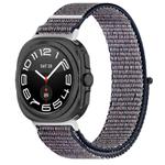 For Samsung Galaxy Watch Ultra 47mm Kalebol Hook and Loop Fastener Nylon Braided Watch Band(Midnight Blue)