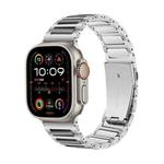 For Apple Watch 46mm / 49mm / 45mm / 44mm Kalebol Tooling Metal Zinc Alloy Watch Band(Silver Black)