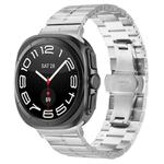 For Samsung Galaxy Watch Ultra 47mm Kalebol One-bead Stainless Steel Watch Band(Silver)