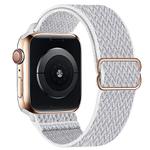 For Apple Watch 46mm / 49mm / 45mm / 44mm Kalebol Eight Buckle Wavy Braided Nylon Watch Band(White)