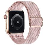 For Apple Watch 46mm / 49mm / 45mm / 44mm Kalebol Eight Buckle Wavy Braided Nylon Watch Band(Rose Pink)