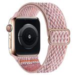 For Apple Watch 42mm / 41mm / 40mm / 38mm Kalebol Eight Buckle Wavy Braided Nylon Watch Band(Pink)