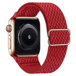 For Apple Watch 42mm / 41mm / 40mm / 38mm Kalebol Eight Buckle Wavy Braided Nylon Watch Band(Red)