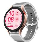 For Samsung Galaxy Watch 7  / 6 / 5 / 4 Kalebol Glacier Transparent Silicone Watch Band(Light Grey)