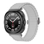 For Samsung Galaxy Watch Ultra 47mm Kalebol Ocean Loop Nylon Braided Watch Band(White)