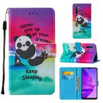 For OPPO Realme 5 / C3 / 6i Cross Texture Painting Pattern Horizontal Flip Leather Case with Holder & Card Slots & Wallet & Lanyard(Sleeping Baby)
