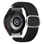 For Samsung Galaxy Watch 7 / 6 / 5 / 4  Kalebol Eight Buckle Nylon Braided Watch Band(Black)
