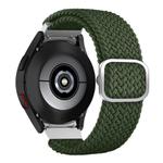 For Samsung Galaxy Watch 7 / 6 / 5 / 4  Kalebol Eight Buckle Nylon Braided Watch Band(Army Green)