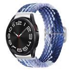 For Samsung Galaxy Watch 7 / 6 / 5 / 4  Kalebol Eight Buckle Nylon Braided Watch Band(Blueberry)