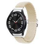 For Samsung Galaxy Watch 7 / 6 / 5 / 4  Kalebol Eight Buckle Nylon Braided Watch Band(Starlight)