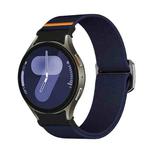 For Samsung Galaxy Watch 5 Pro / 6 / 7 Kalebol Button Elastic Nylon Watch Band(Midnight Blue)