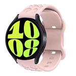 20mm Kalebol Leopard Print Butterfly Buckle Silicone Watch Band(Pink)