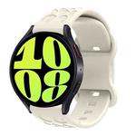 20mm Kalebol Leopard Print Butterfly Buckle Silicone Watch Band(Starlight)