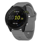 22mm Kalebol Wave Pattern Studded Buckle Silicone Watch Band(Grey)