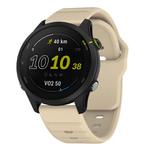 22mm Kalebol Wave Pattern Studded Buckle Silicone Watch Band(Cream Color)