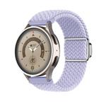 22mm Kalebol Nylon Braided Loop Magnetic Buckle Watch Band(Misty Purple)