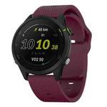 20mm Kalebol Dot Studded Buckle Silicone Watch Band(Wine Red)