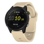 20mm Kalebol Dot Studded Buckle Silicone Watch Band(Cream Color)