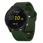 22mm Kalebol Dot Studded Buckle Silicone Watch Band(Army Green)