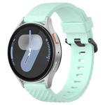 22mm Kalebol Steel Buckle Spruce Silicone Watch Band(Teal)
