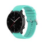 22mm Kalebol Round Tail Silicone Watch Band(Lake Blue)