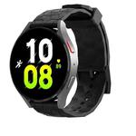 20mm Kalebol Football Pattern Solid Color Silicone Strap(Black)
