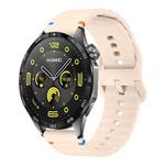 22mm Kalebol Wave Stitch Silicone Watch Band(Pink)