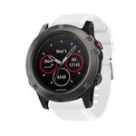 For Garmin QuickFit Kalebol 26mm Rhombus Texture Silicone Watch Band(White)