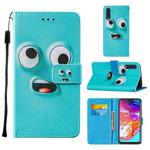 For Samsung Galaxy A70 / A70s Cross Texture Painting Pattern Horizontal Flip Leather Case with Holder & Card Slots & Wallet & Lanyard(Big-eye Monster)
