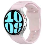 For Samsung Galaxy Watch7 / 6 / 5 Kalebol Reverse Buckle Wave Pattern Silicone Strap(Pink)