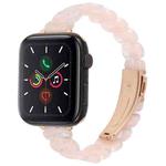 For Apple Watch 46mm / 49mm / 45mm / 44mm Oval Resin Watch Band(Mermaid Pink)