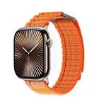 For Apple Watch 42mm / 41mm / 40mm / 38mm Kalebol  Dual-section Sports Nylon Loop Watch Band(Orange)