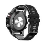 For Garmin QuickFit 22mm Kalebol Two-layer Silicone Watch Band(Black Grey)