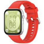 For Huawei Watch Fit3 Kalebol Soft Silicone Strap(Red)