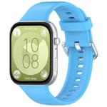 For Huawei Watch Fit3 Kalebol Soft Silicone Strap(Sky Blue)