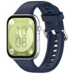 For Huawei Watch Fit3 Kalebol Soft Silicone Strap(Midnight Blue)