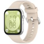 For Huawei Watch Fit3 Kalebol Soft Silicone Strap(Ivory White)