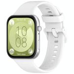 For Huawei Watch Fit3 Kalebol Colorful Buckle Silicone Strap(White)