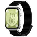For Huawei Watch Fit3 Kalebol Hook and Loop Nylon Strap(Black)