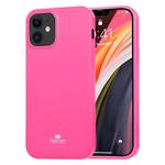 For iPhone 12 mini GOOSPERY JELLY TPU Shockproof and Scratch Protective Case(Hot Pink)