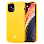 For iPhone 12 / 12 Pro GOOSPERY JELLY TPU Shockproof and Scratch Protective Case(Yellow)