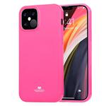 For iPhone 12 / 12 Pro GOOSPERY JELLY TPU Shockproof and Scratch Protective Case(Hot Pink)