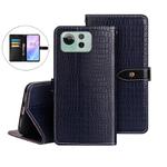 For Asus Zenfone 12 Ultra idewei Crocodile Texture Leather Phone Case(Dark Blue)