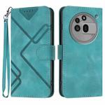 For Nothing Phone 3a Pro Line Pattern Skin Feel Leather Phone Case(Light Blue)