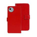 For Sharp Aquos wish4 idewei Crazy Horse Texture Leather Phone Case(Red)