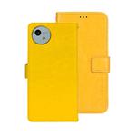 For Sharp Aquos wish4 idewei Crazy Horse Texture Leather Phone Case(Yellow)