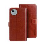 For Sharp Aquos wish4 idewei Crazy Horse Texture Leather Phone Case(Brown)