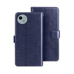 For Sharp Aquos wish4 idewei Crazy Horse Texture Leather Phone Case(Blue)